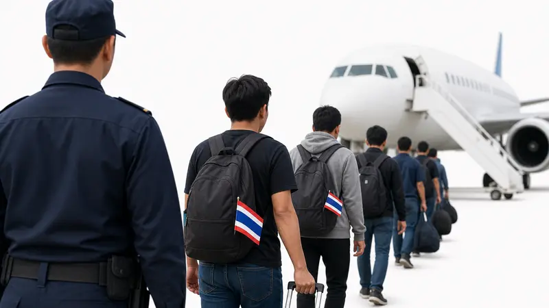 Pembersihan Perjudian Ilegal: Laos Pulangkan Pekerja Thailand